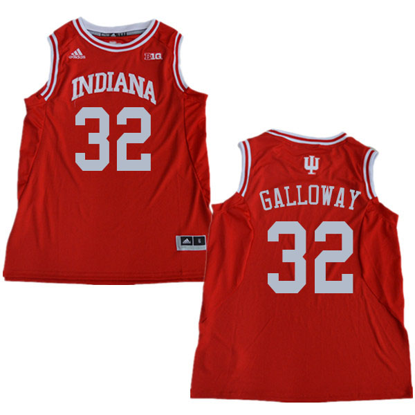 Men #32 Trey Galloway Indiana Hoosiers College Basketball Jerseys Sale-Red